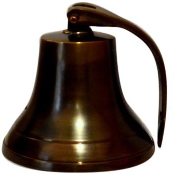 Metal Polished Antique Brass Bell