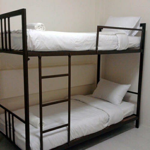 Rectangular Polished Stainless Steel Bunk Bed