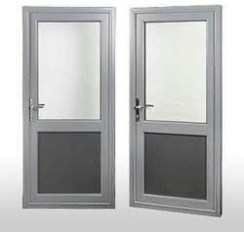 Folding Polished Aluminum Aluminium Door, Color : Black, Grey