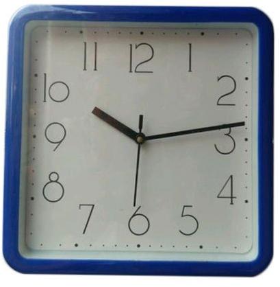 Blue Square Wall Clock