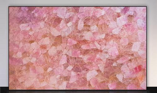 Polished Pink Quartz Slab, Size : 0-20mm