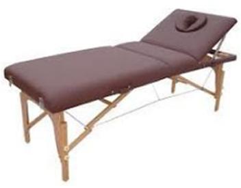 Portable Massage Bed, Color : Brown