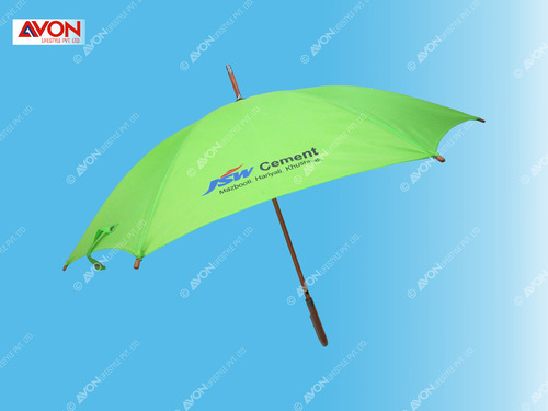 JSW Polyester Printed Wooden Umbrella, Size : Straight