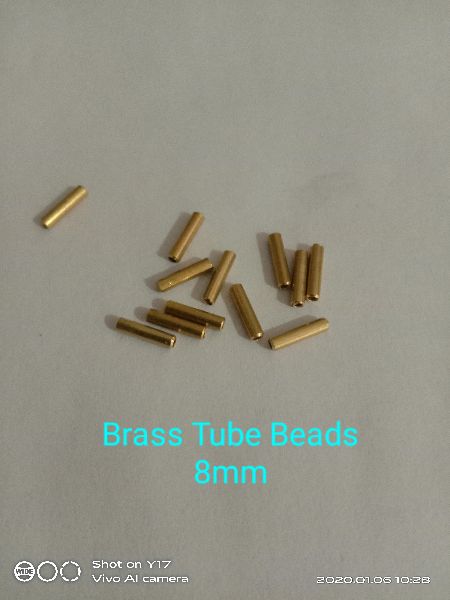 Brass tube beads