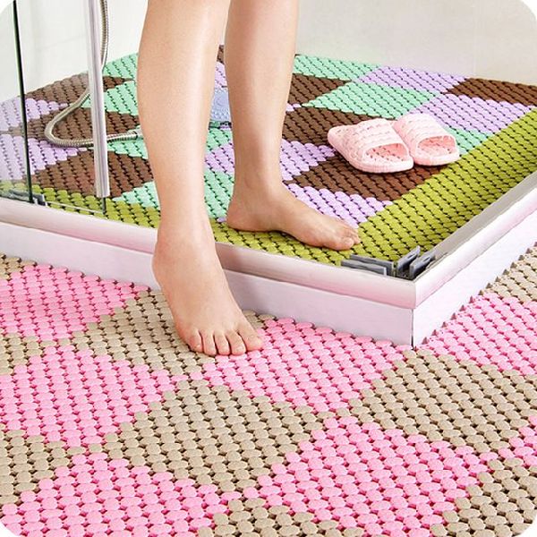 Bathroom mat, Technics : Attractive Pattern