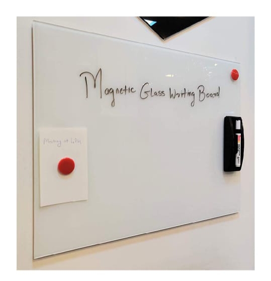 Aluminium Magnetic Glass Writing Board, for College, Office, School, Feature : Durable, Easy To Fit