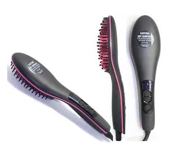Rectangular ABS Plastic Hair Straightening Brush, for Home Use, Salon Use, Brush Material : Boar Bristle