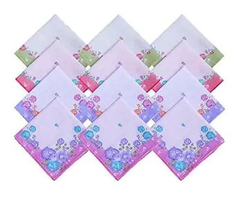 Printed Cotton Ladies Fancy Handkerchiefs, Size : Standard