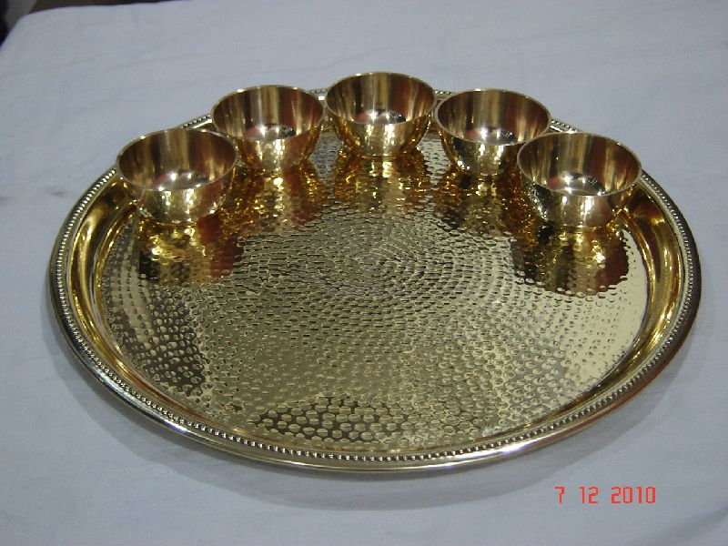 Brass Thali Set