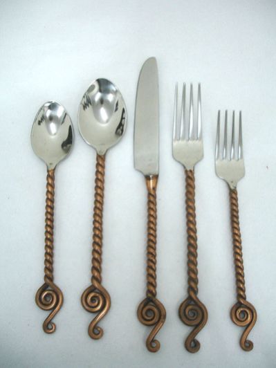 Bronze Handle Cutlery Set