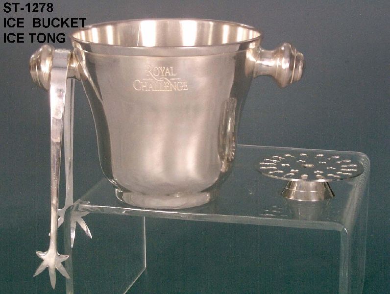 Round Metal EPNS Ice Bucket, for Kitchenware, Size : Multisizes