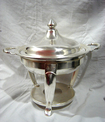 Silver Plated Chafing Dish, for Serving Food, Size : Multisize
