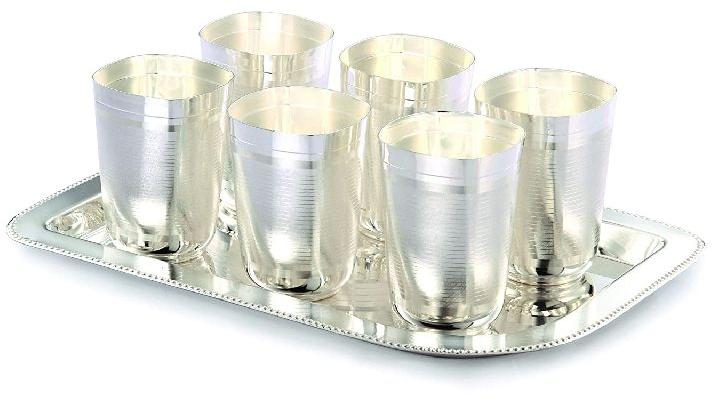 Silver Plated Glass Set