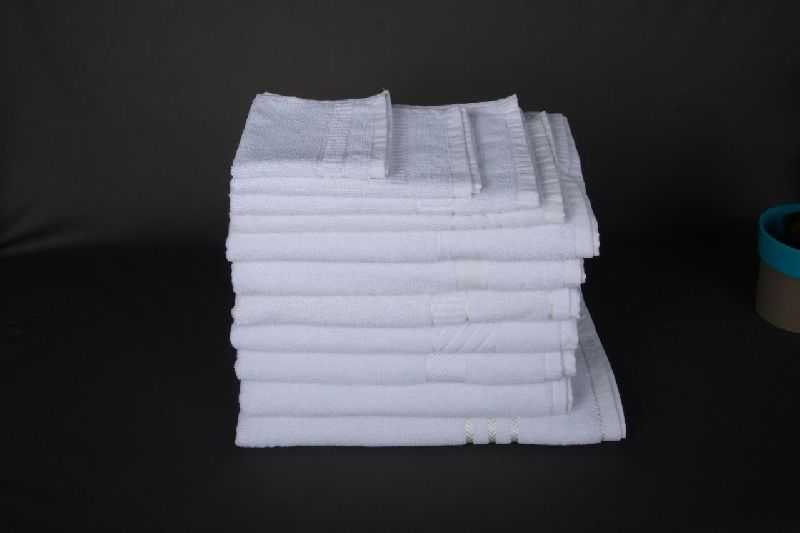 Cotton Plaint hotel towel set, Size : 120X150, 30X60, 60X90, 90X120