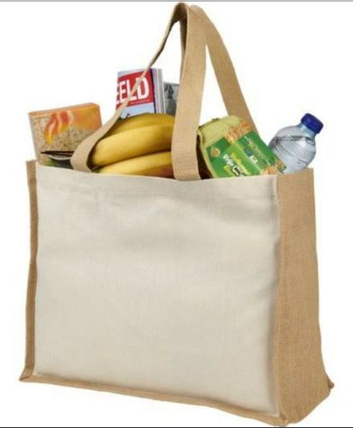 Grocery Jute Bag, Technics : Handmade, Pattern : Plain - ARMEE, Kolkata ...