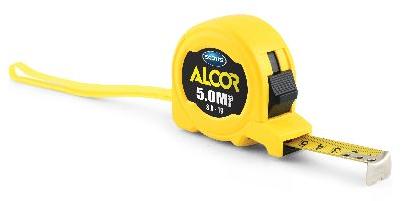 Plastic Alcor Measuring Tapes 5m*19mm, for Construction, Industrial, Feature : Easy To Carry, Fine Finishing