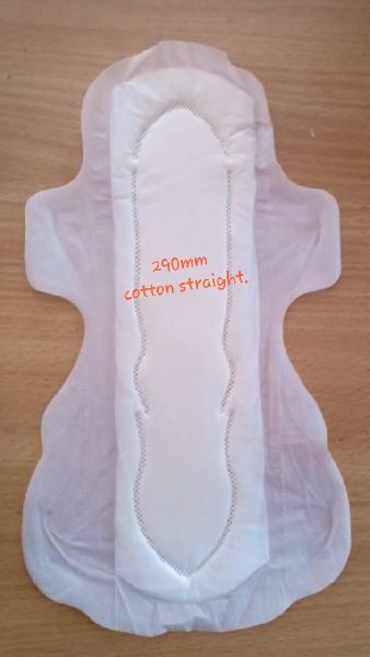Rectangular Soft Cotton Straight Sanitary Napkins, Color : White