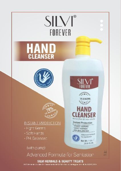 1 Ltr. Silvi Hand Cleanser Gel, Feature : Enhance Skin, Hygienically Processed
