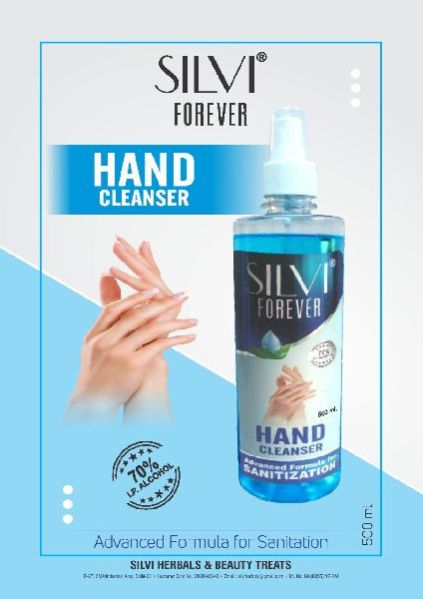500ml Silvi Hand Cleanser Gel With Flip Top Cap
