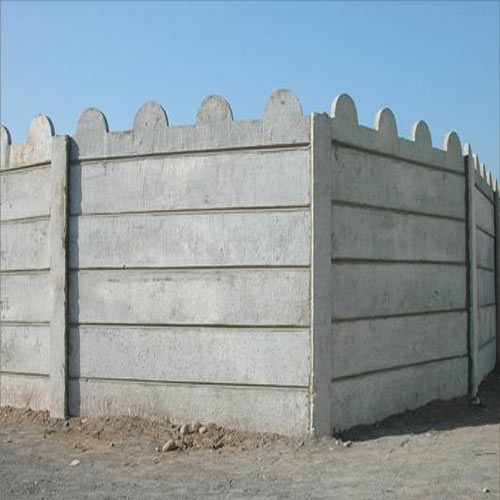 Trilok Modular RCC Precast Compound Wall, Color : Grey