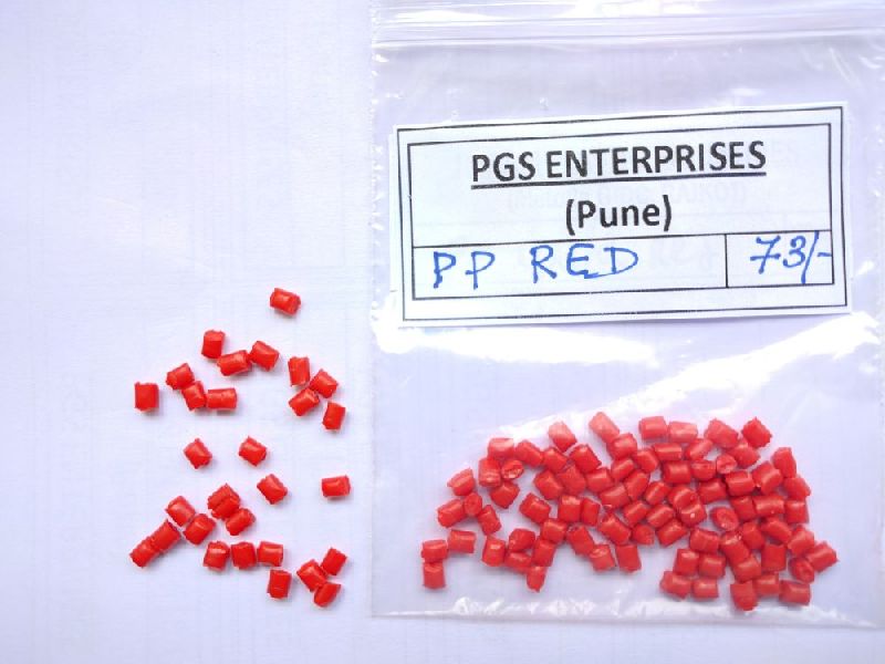 Blood Red PP Granules, for Blow Moulding, Injection Moulding, Packaging Type : Plastic Bag