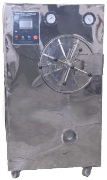 Horizontal Cylindrical Triple Walled High Pressure Autoclave With Outer Square Bod