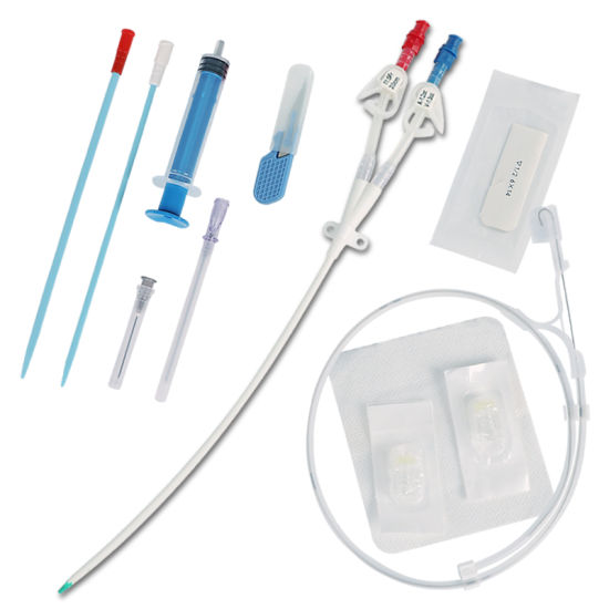 Straight-Single Plastic Hemodialysis Catheter Kit, for Cardiology, Intramural Portion, Length : 20-40cm