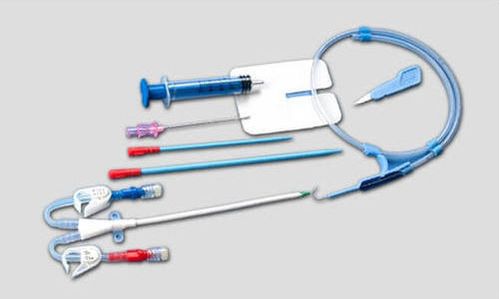 Curved Plastic UltraFlow Hemodialysis Catheter Kit, for Nephrology, Length : 0-20cm, 20-40cm