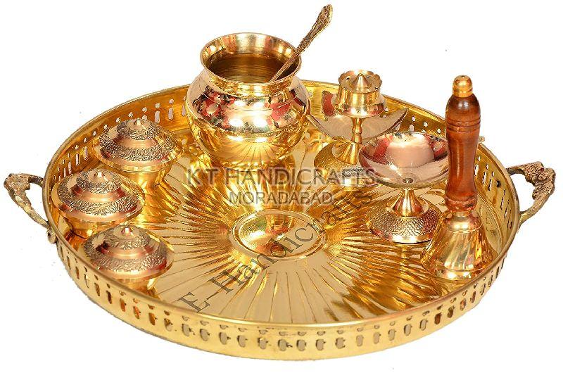 Brass Pooja Thali Set