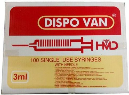 Plastic 3ml Dispo Van Syringe