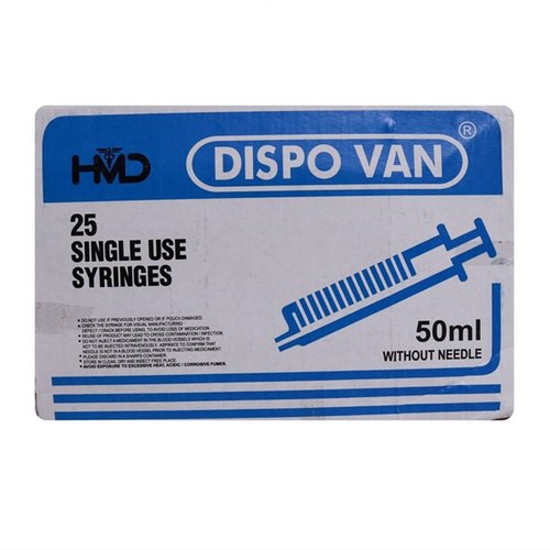 Dispovan Plastic 50ml Dispo Van Syringe