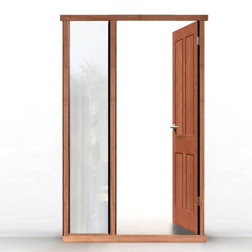 Rectangular Brown Wooden Door Frame, Pattern : Plain