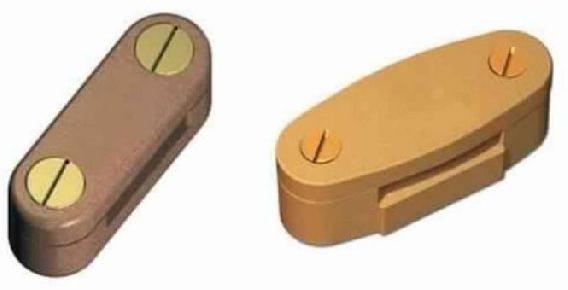 Brass DC Tape Clip, Color : Golden