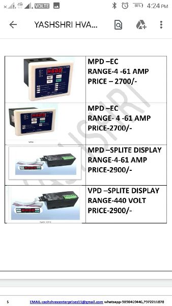 VOLTAS HVAC CONTROL PANEL MPD ,VPD