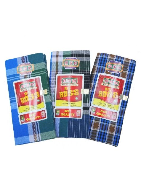 Big Boss Cotton Lungi, Color : Multicolor