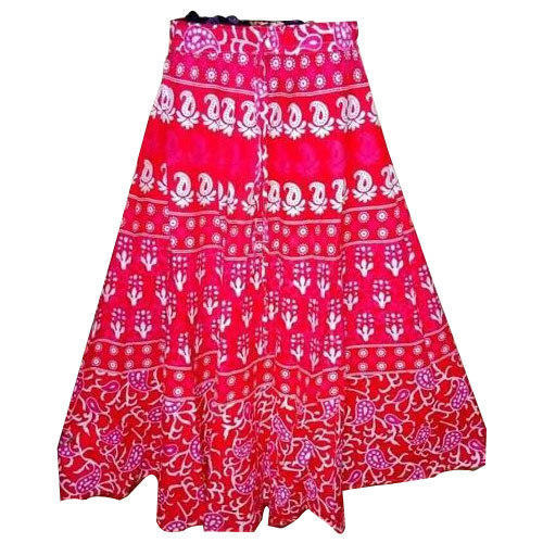 Cotton Printed ladies skirts, Technics : Machine Made