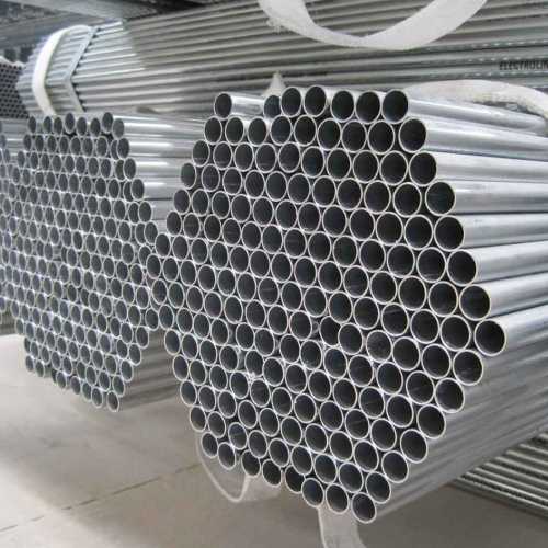 Round Polished Stainless Steel Tube, Color : Grey