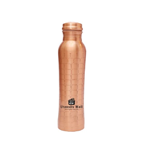 Concave Texture Copper Water Bottle