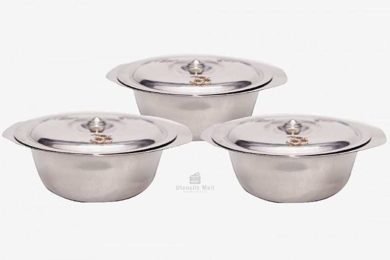 Plain Stainless Steel Serving Bowl, Bowl Size : Multisize