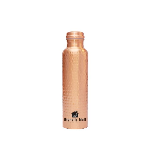 Vanilla Hammered Copper Water Bottle, Storage Capacity : 250ml, 500ml