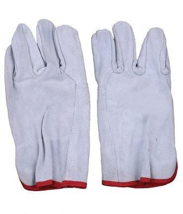 Split Leather Chrome Driving Hand Gloves, Gender : Unisex