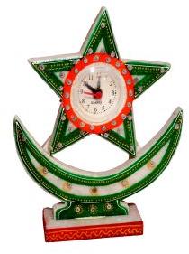 Marble Star Table Clock