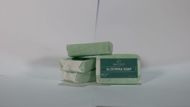 Rectangle Aloe Vera Soap, for Bathing, Form : Bar
