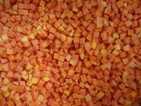 Frozen Papaya Dices