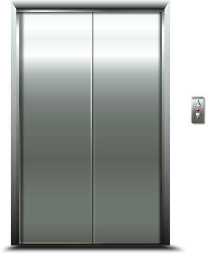Stainless Steel Elevator Doors, Color : Silver