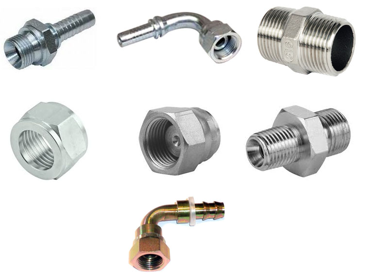 Polished Stainless Steel BSP Hose Fittings, Grade : AISI, ASTM, DIN