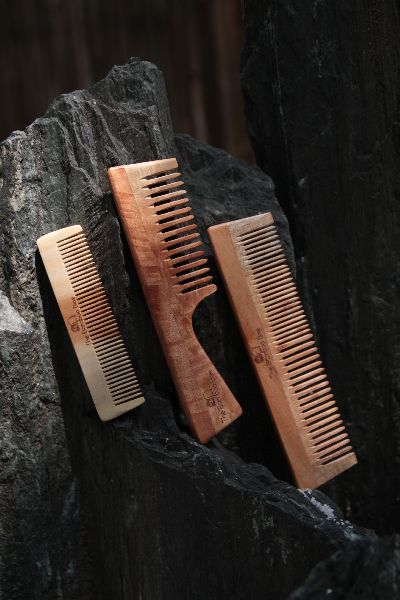 Neem Wood Comb, for Home, Hotel, Color : Brown