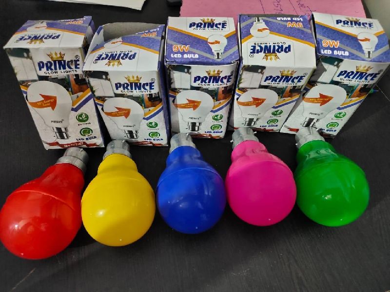 Plastic LED bulb, Color : Blue, Green, Pink, Purple, Red, White, Yellow