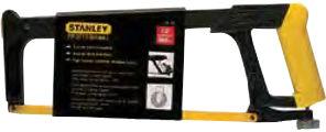 Stanley Coated Steel Frame Hacksaw, for Cutting