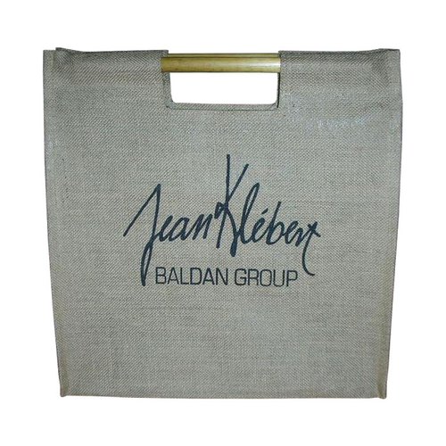 Bamboo Handle Promotional Jute Bag, for Casual, Packaging Type : Individual Poly Packet
